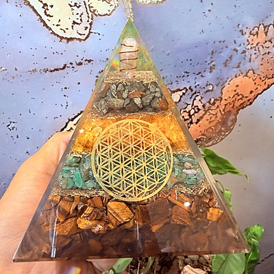 Wealth Resin Pyramid