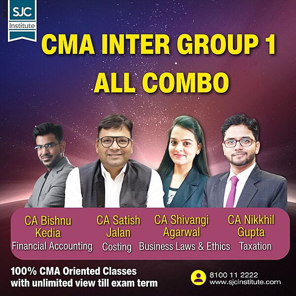 CMA Inter Group 1 All Combo (COST + BLE + TAX + FA) By CA Satish Jalan,CA Shivangi Agarwal,CA Nikkhil Gupta, CA Bishnu Kedia CMA Inter Group 1 All Combo (COST + BLE + TAX + FA) By CA Satish Jalan,CA Shivangi Agarwal,CA Nikkhil Gupta, CA Bishnu Kedia