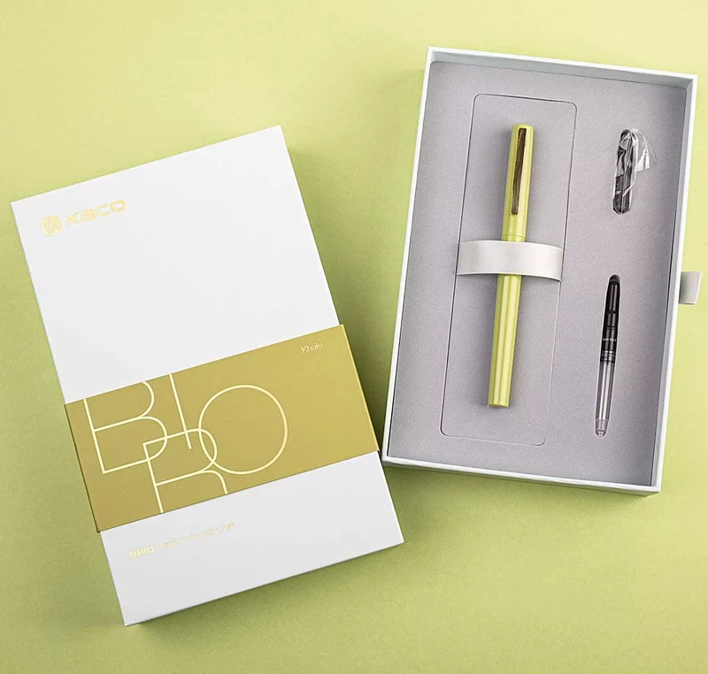 Kaco Brio Fountain Pen Set Khakhi
