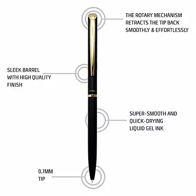 PENTEL BL2007 ENERGEL BK+GLD BODY - BLUE INK