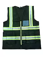 SAFETY HIGH VISIBILITY JACKET (BLACK)