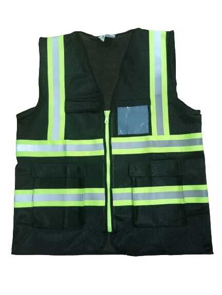 SAFETY HIGH VISIBILITY JACKET (BLACK)