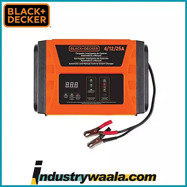 BLACK+DECKER BC25-B2 Automatic Battery Charger &amp; Manual Control For Domestic Use 4/12/25A Amp 3 Speed