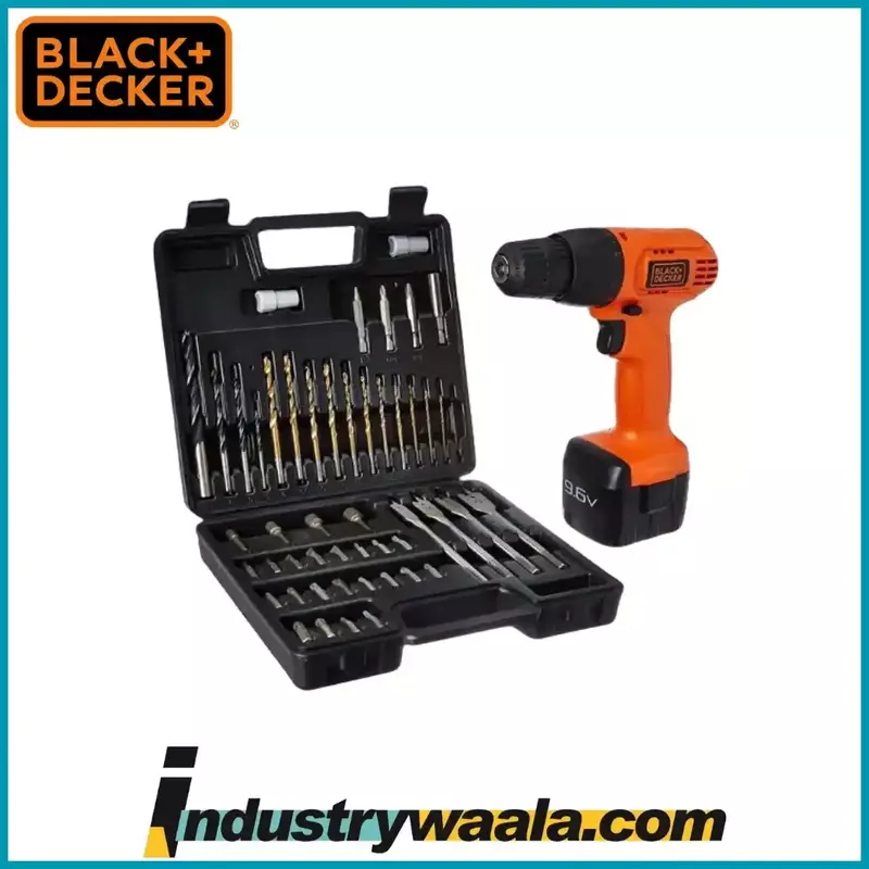 BLACK+DECKER CD961K50-IN Cordless Drill (10 mm Chuck Size, 450 W)