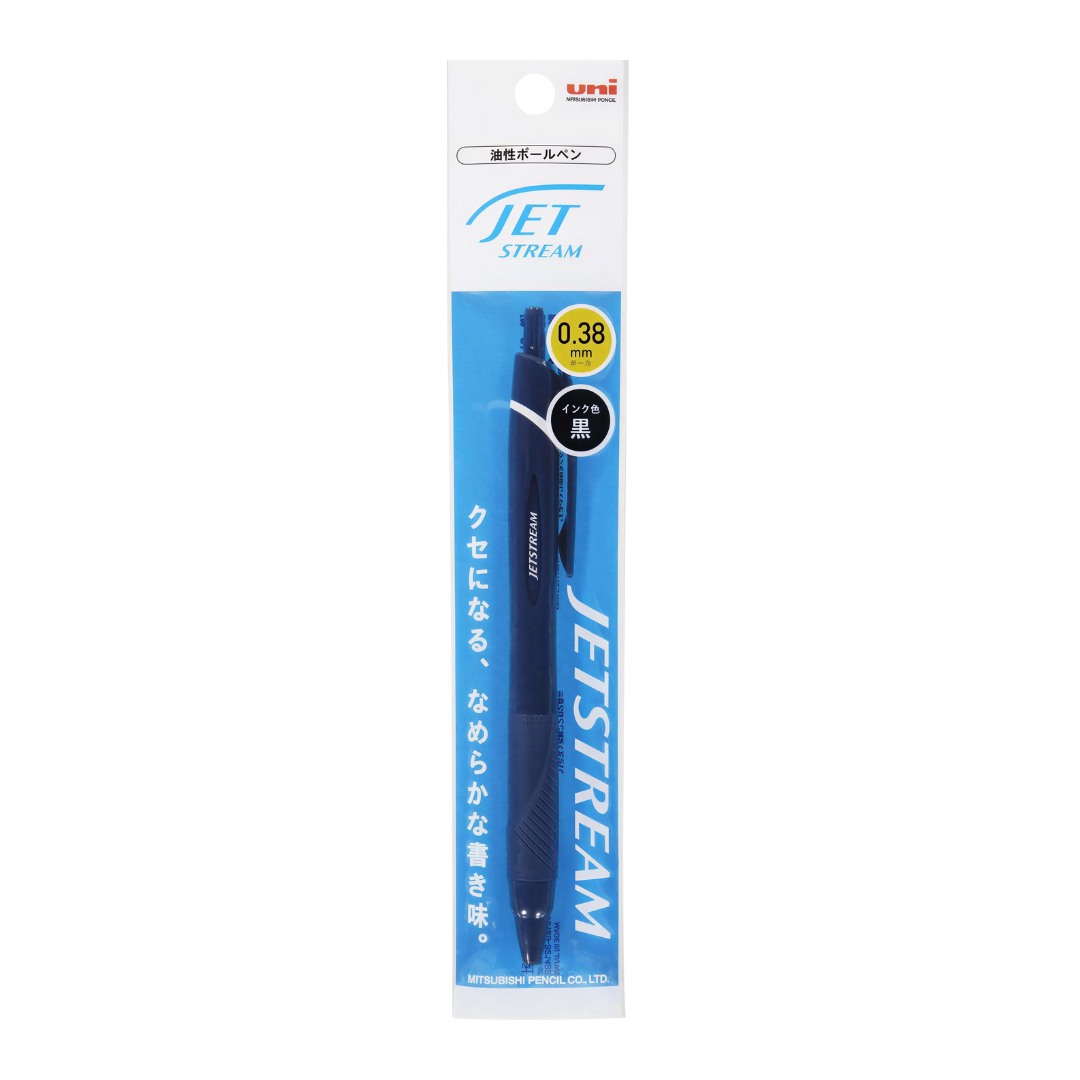 Mitsubishi Pencil|Ballpoint Pen|0.38mm|Black Ink|Jetstream Standard|Poly Pack|SXN-150-38 1P| black