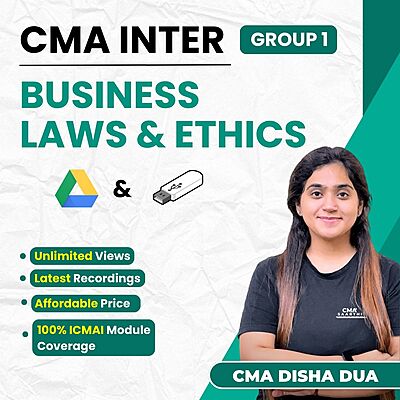 CMA Inter Business Laws and Ethics (Group 1) By CMA Disha Dua
