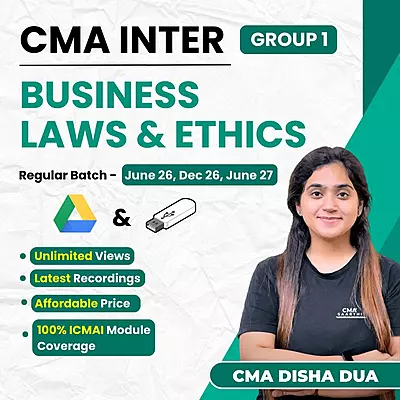 CMA Inter Business Laws and Ethics (Group 1) By CMA Disha Dua CMA Inter Business Laws and Ethics (Group 1) By CMA Disha Dua