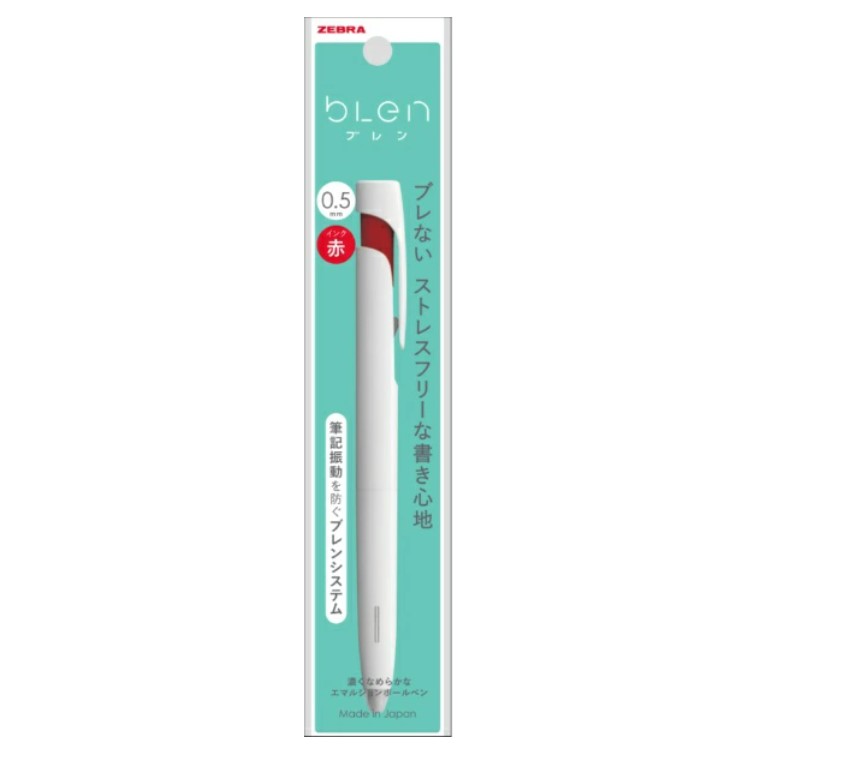 Zebra Blen Ballpoint Pen 0.5 Red