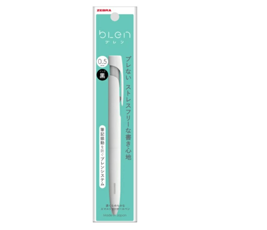 Zebra Blen Ballpoint Pen 0.5 White