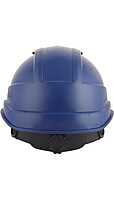 Safety Helmet With Protective Peak, Ventilators and Ratchet Type Adjustment, PN542