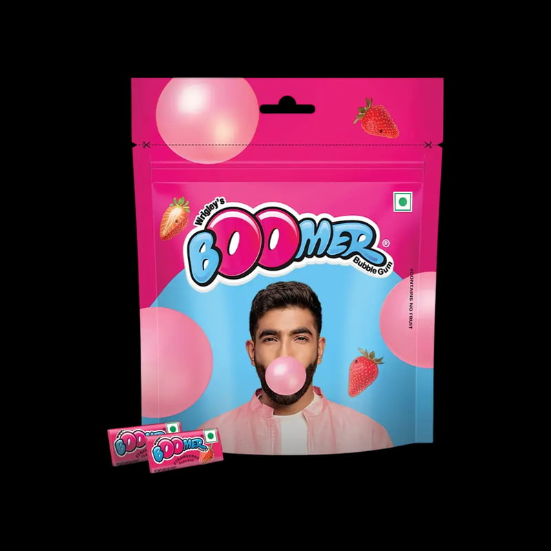 BOOMER STRAWBERRY FLAVOUR 3.2G