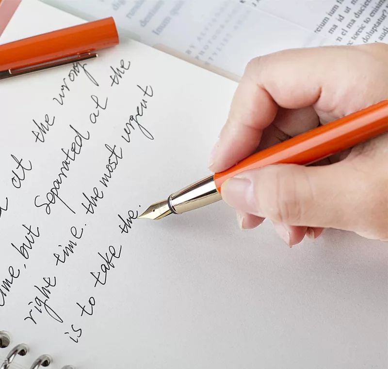 Kaco Brio Fountain Pen Set Orange