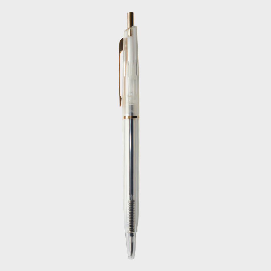 Anterique | Ballpoint Pen | 0.5mm | Black Ink | Clear | BP1-CC