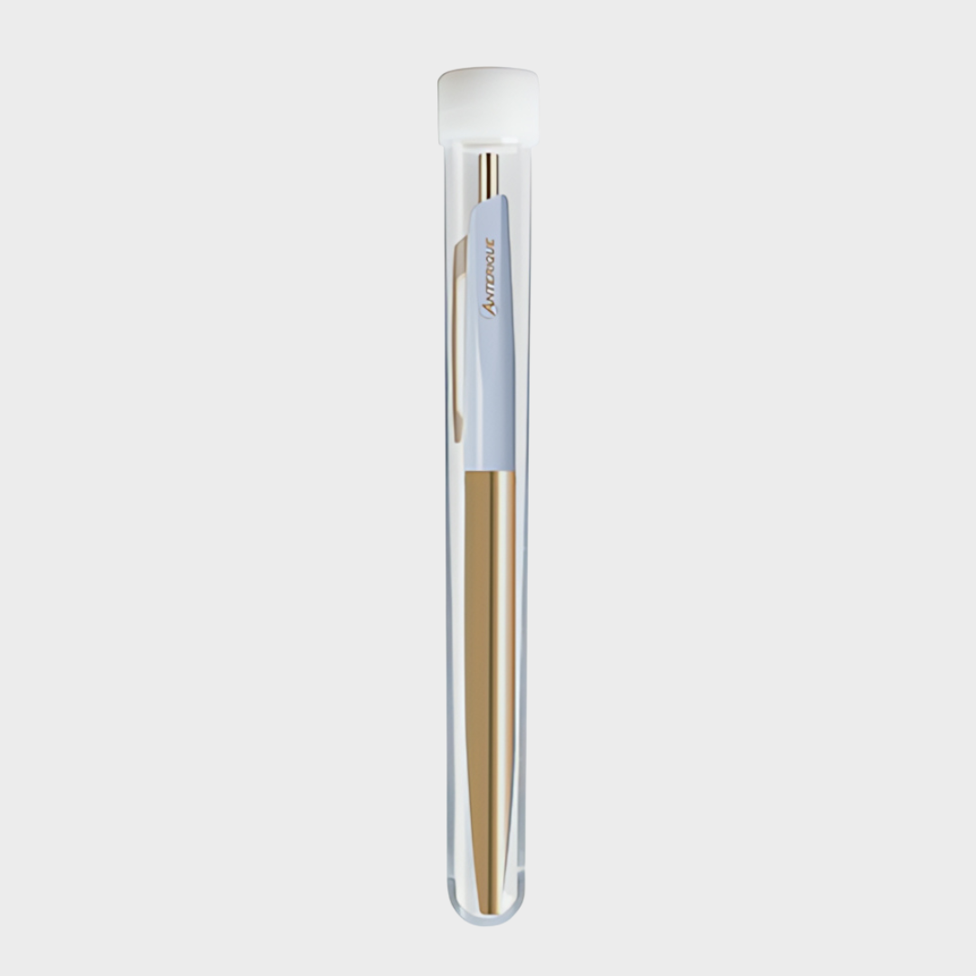 Anterique Brass Oil-based Ballpoint Pen 0.5 Aqua Blue