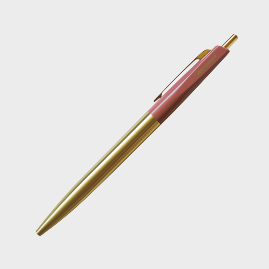 Anterique Brass Oil-based Ballpoint Pen 0.5 Brick Red