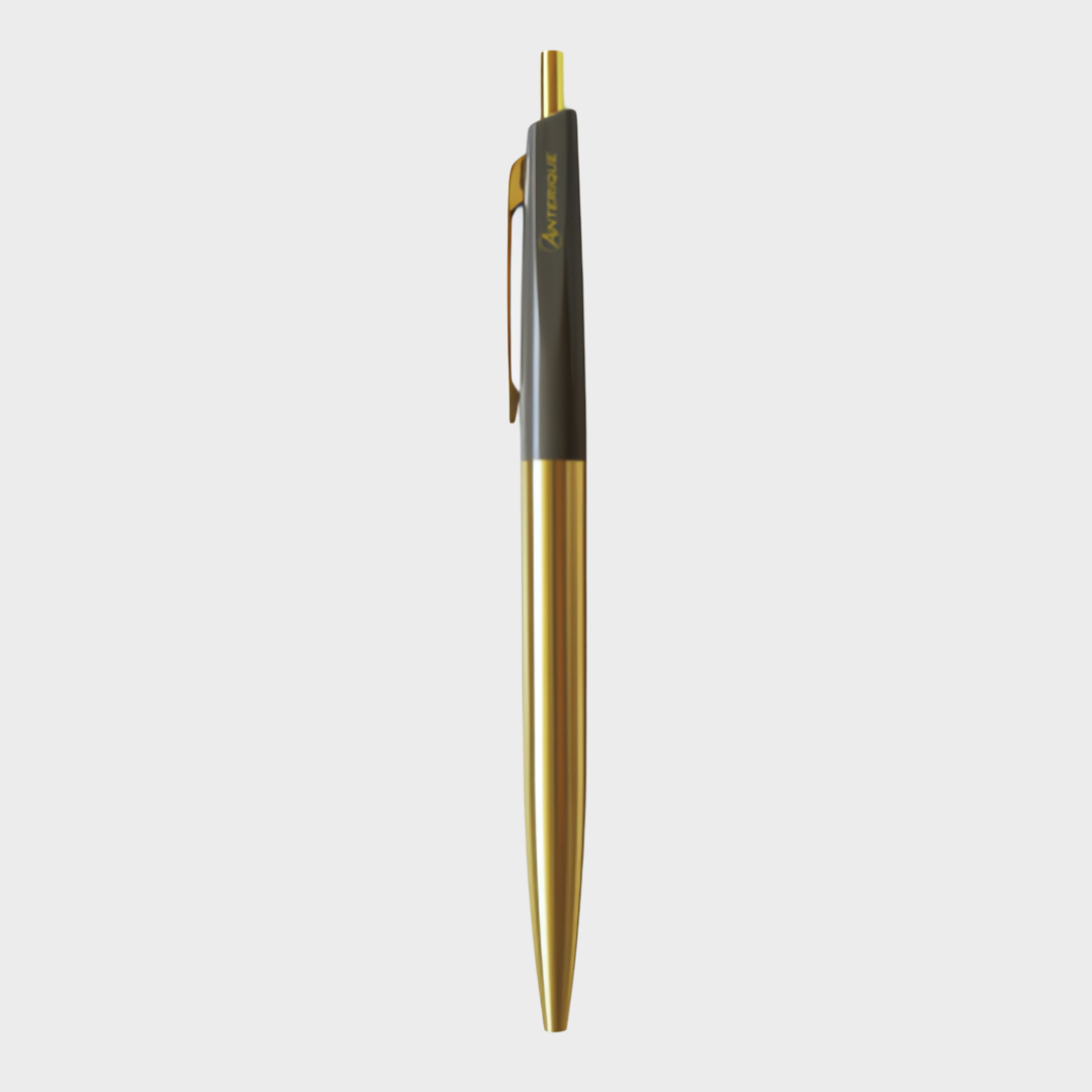 Anterique Brass Oil-based Ballpoint Pen 0.5 Cocoa Gray