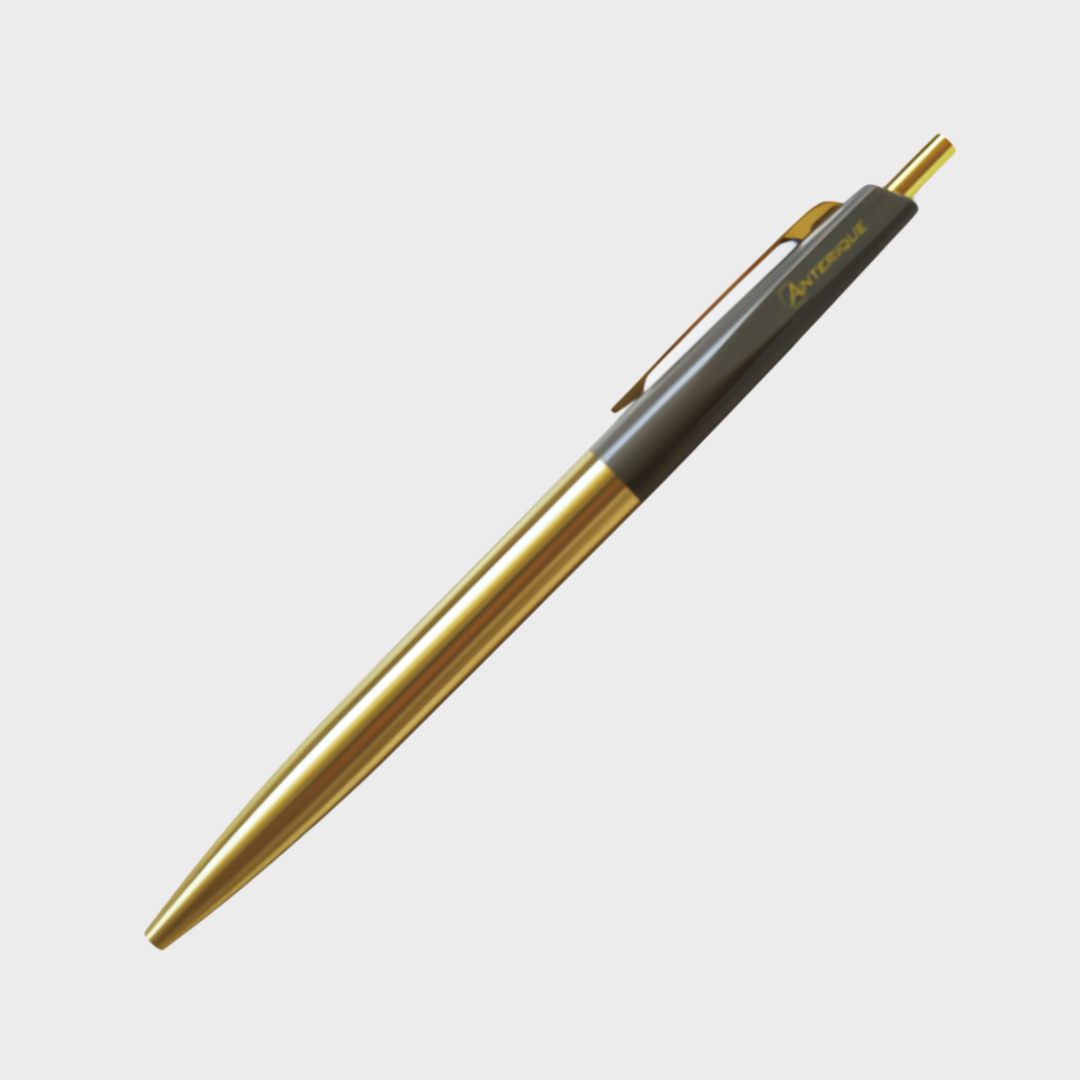 Anterique Brass Oil-based Ballpoint Pen 0.5 Cocoa Gray