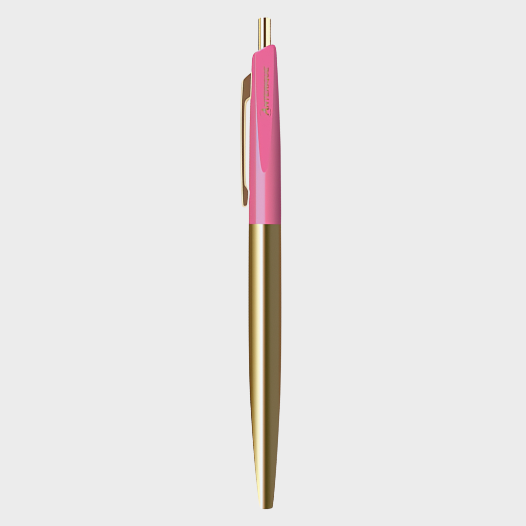 Anterique Brass Oil-based Ballpoint Pen 0.5 Cherry Pink