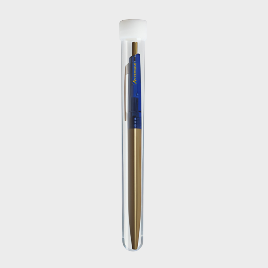Anterique Brass Oil-based Ballpoint Pen 0.5 Transparent Blue