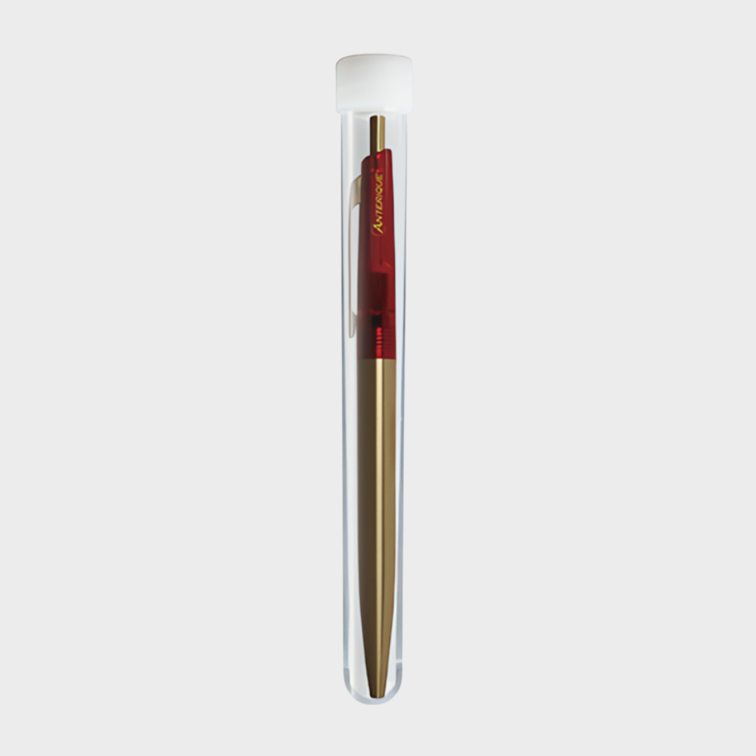 Anterique Brass Oil-based Ballpoint Pen 0.5 Transparent Red