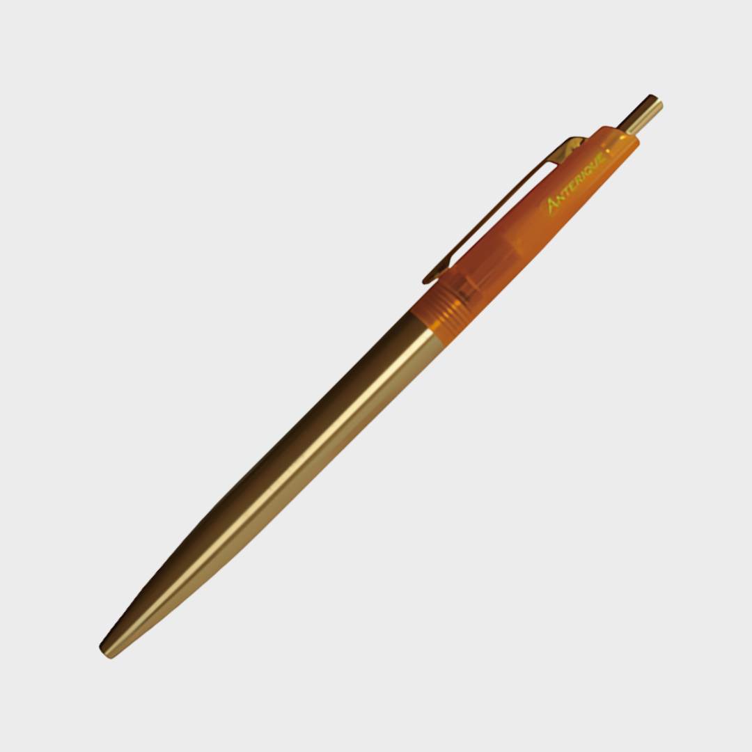 Anterique Brass Oil-based Ballpoint Pen 0.5 Transparent Yellow