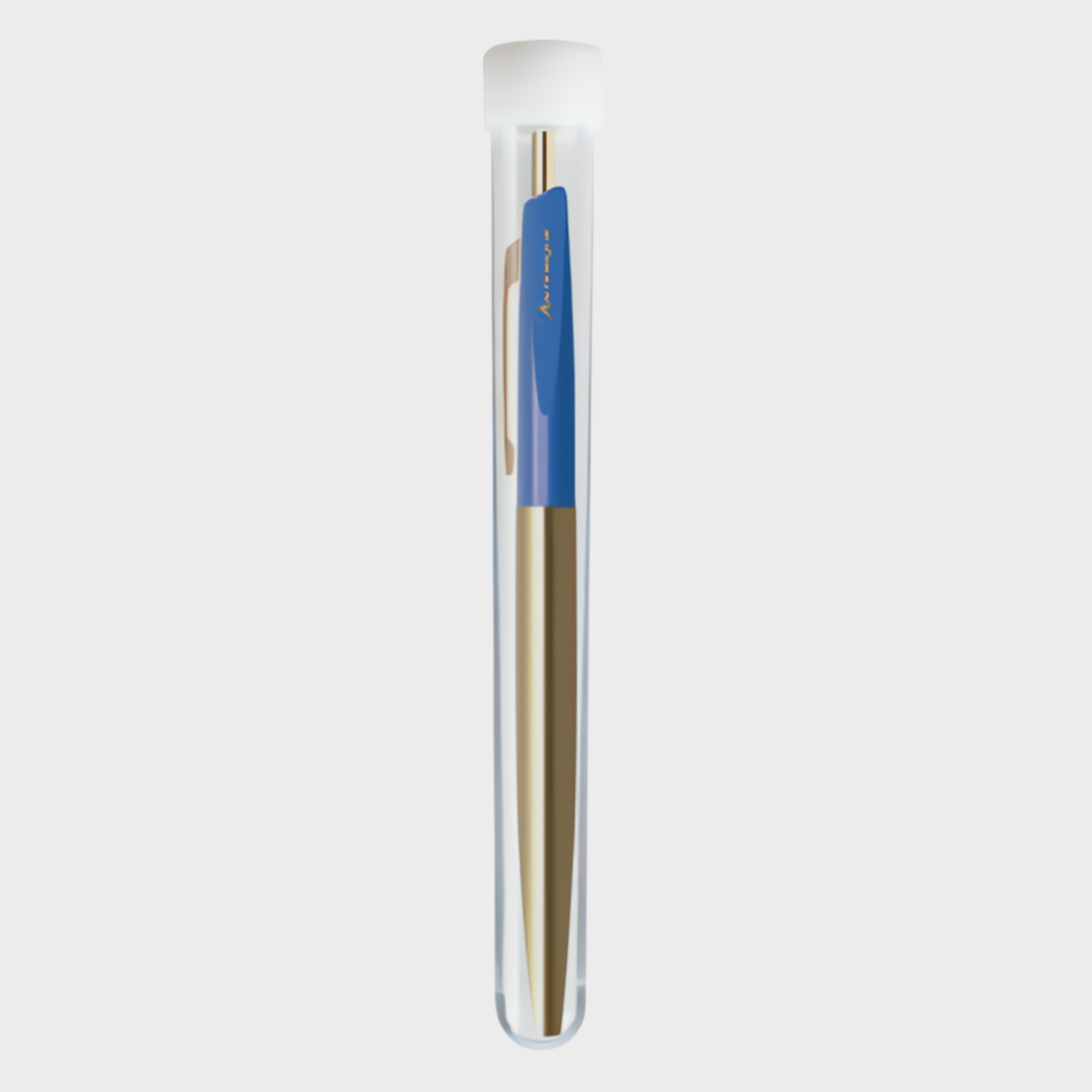 Anterique Brass Oil-based Ballpoint Pen 0.5 Danube Blue