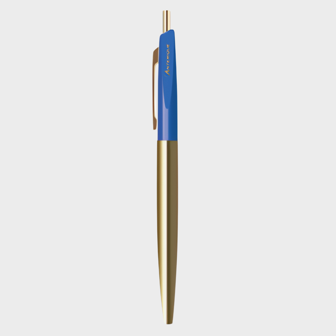 Anterique Brass Oil-based Ballpoint Pen 0.5 Danube Blue