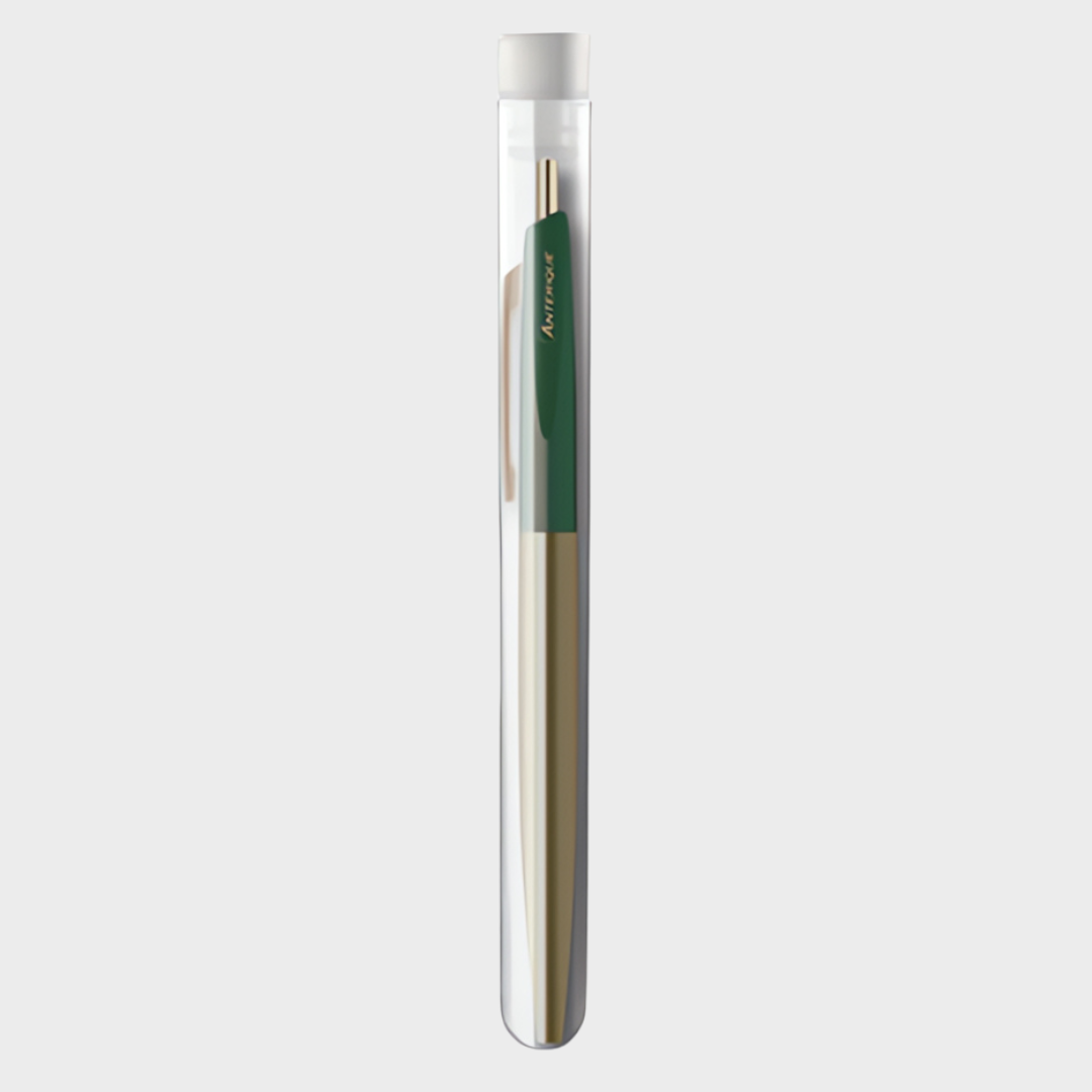 Anterique Brass Oil-based Ballpoint Pen 0.5 Forest Green