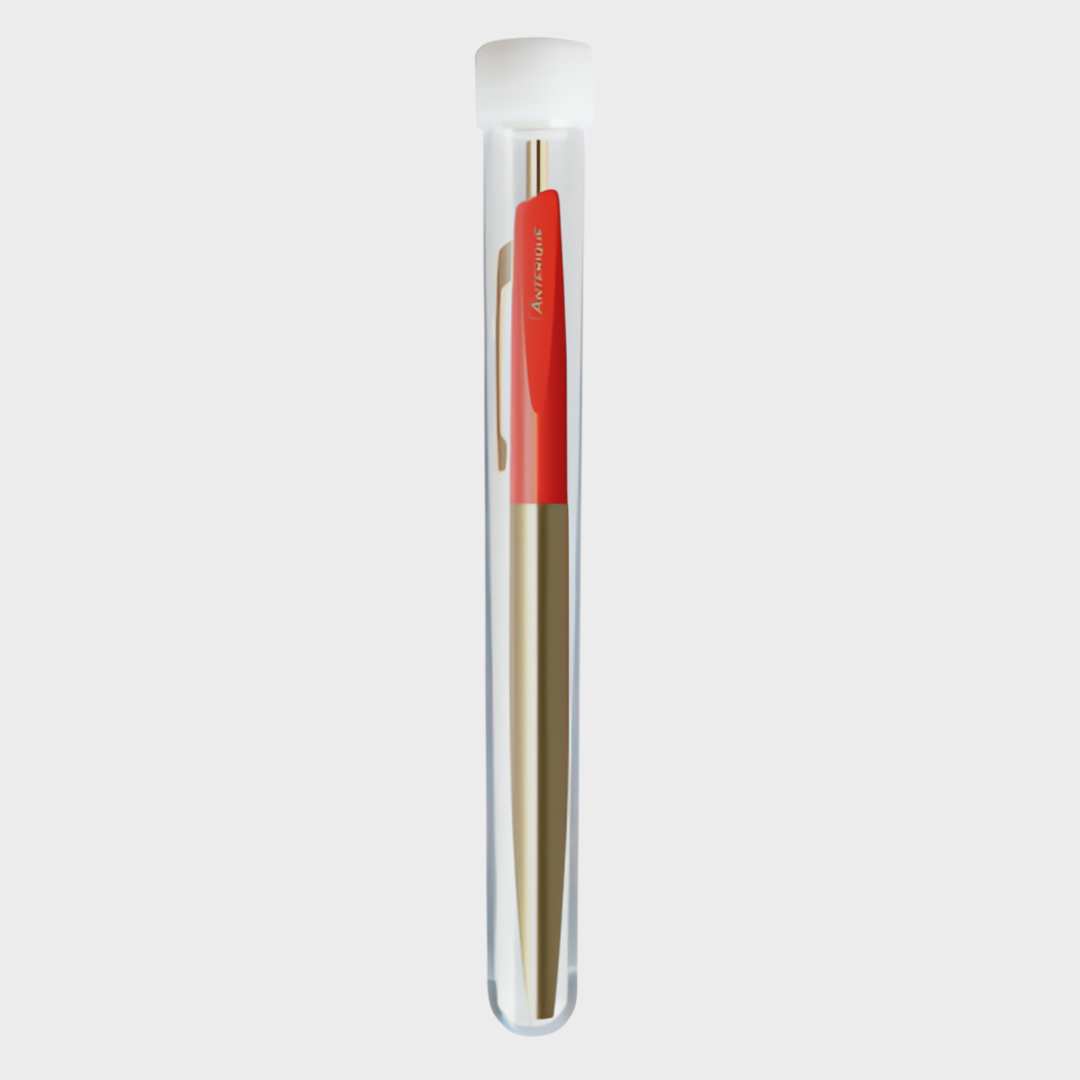 Anterique Brass Oil-based Ballpoint Pen 0.5 Fire Red