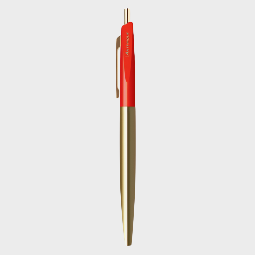 Anterique Brass Oil-based Ballpoint Pen 0.5 Fire Red