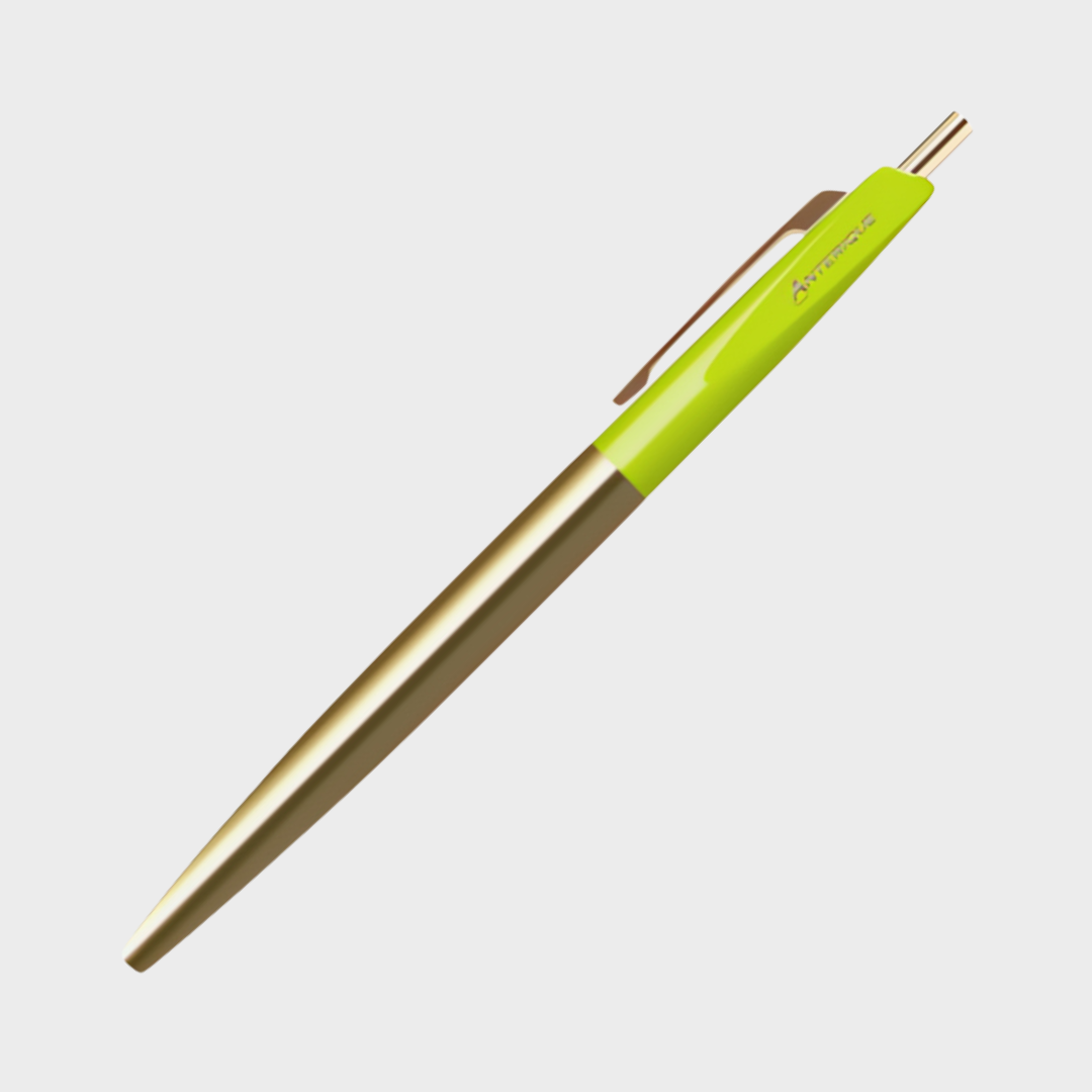 Anterique Brass Oil-based Ballpoint Pen 0.5 Lime Green
