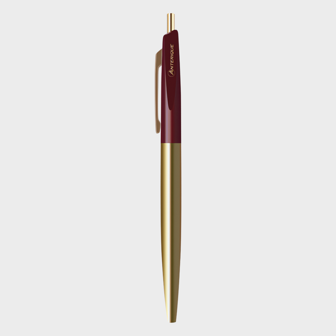 Anterique Brass Oil-based Ballpoint Pen 0.5 Maroon