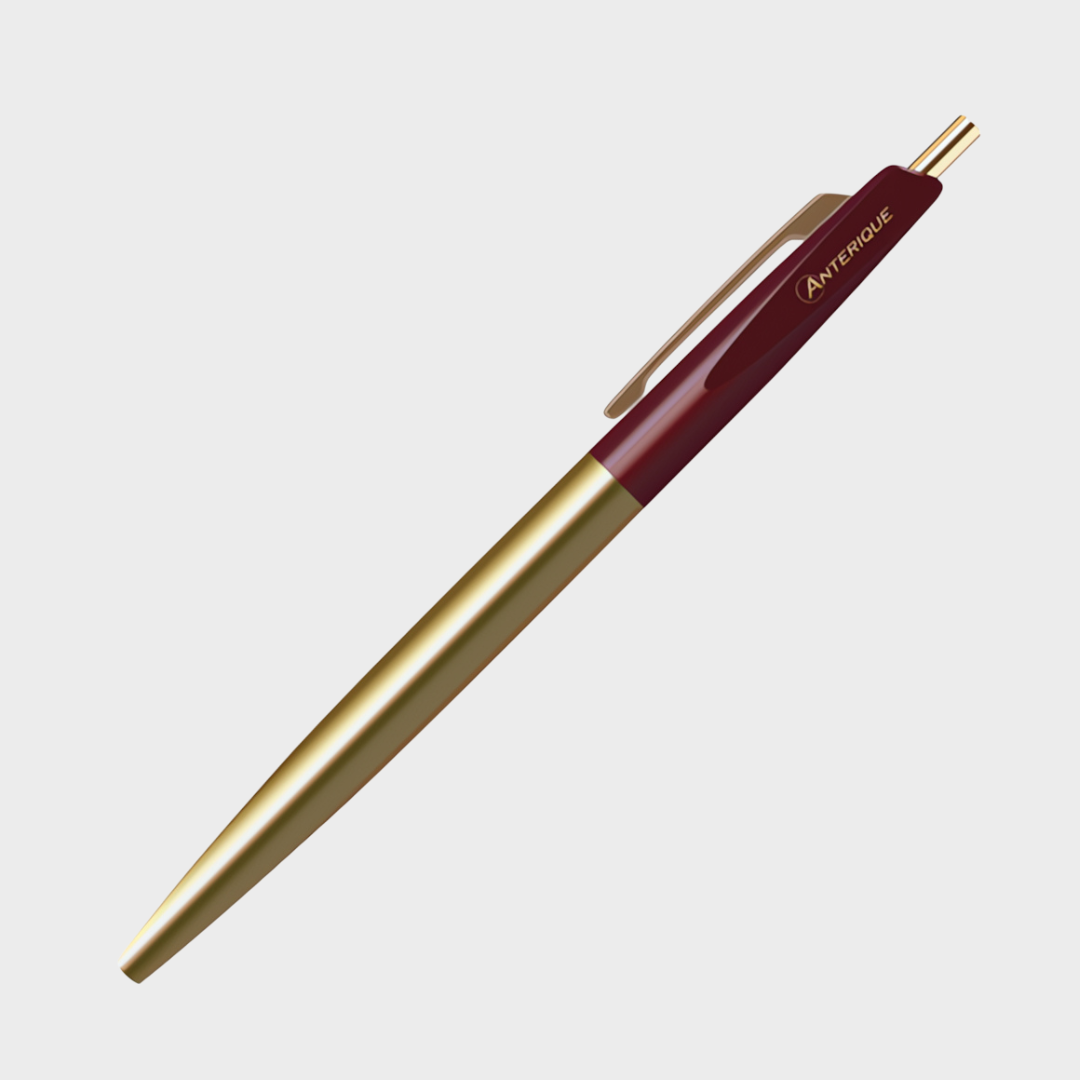 Anterique Brass Oil-based Ballpoint Pen 0.5 Maroon