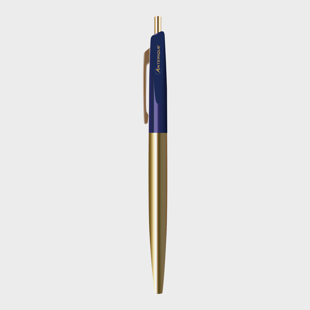Anterique Brass Oil-based Ballpoint Pen 0.5 Navy Blue