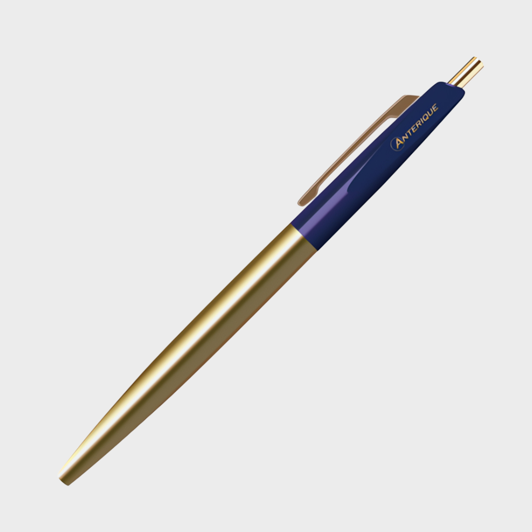 Anterique Brass Oil-based Ballpoint Pen 0.5 Navy Blue