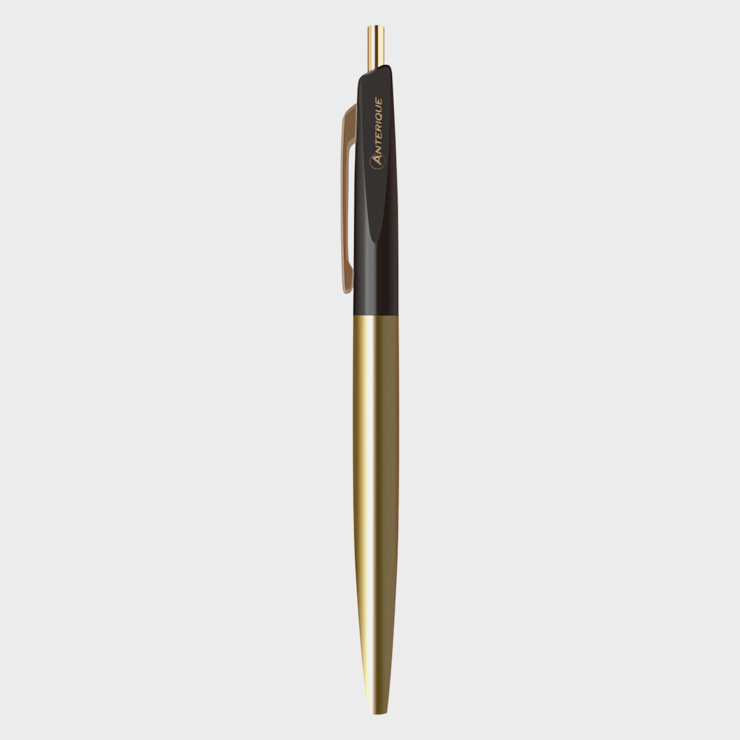 Anterique Brass Oil-based Ballpoint Pen 0.5 Pitch Black