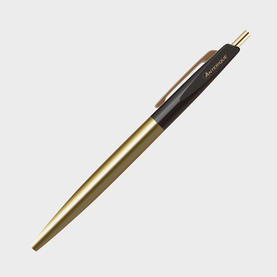 Anterique Brass Oil-based Ballpoint Pen 0.5 Pitch Black