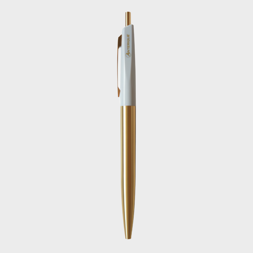 Anterique | Ballpoint Pen | 0.5mm | Black Ink | Brass | Dull | BP2-PG