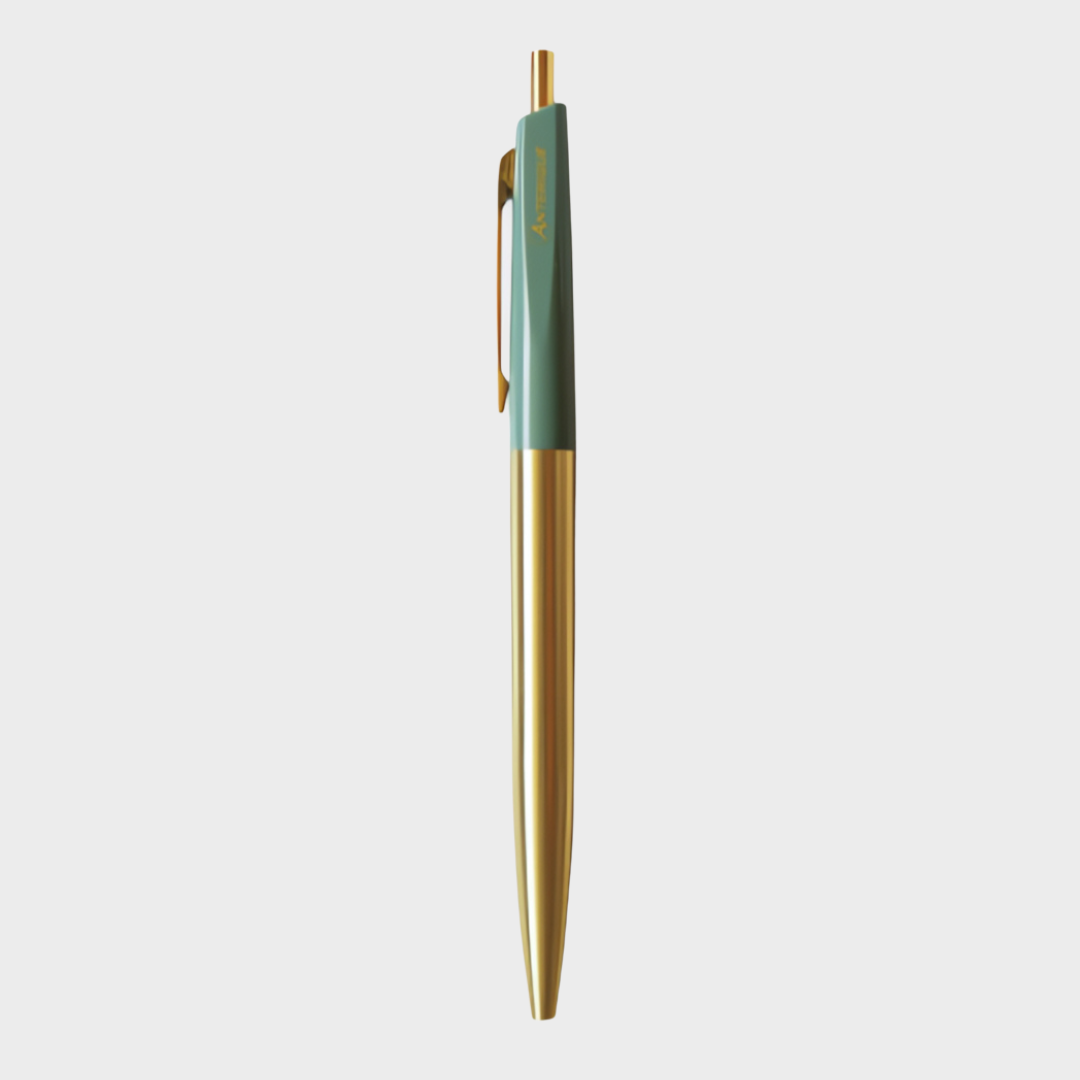 Anterique Brass Oil-based Ballpoint Pen 0.5 Sage Green