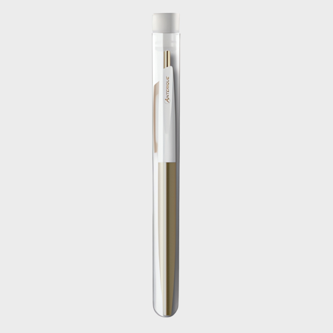 Anterique Brass Oil-based Ballpoint Pen 0.5 Snow White