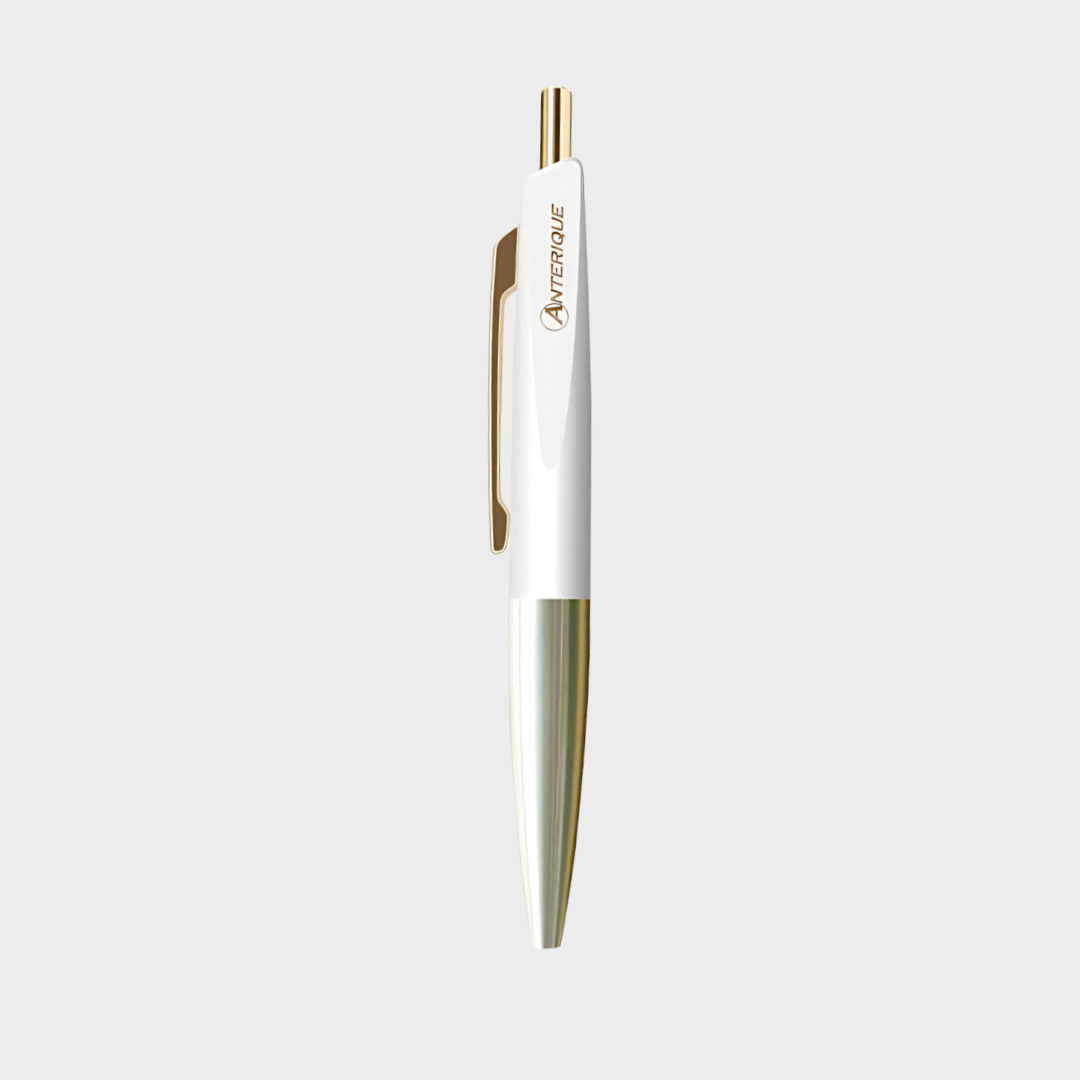 Anterique | Ballpoint Pen | 0.5mm | Black Ink | Brass | Mini | Vintage | BP20-SW