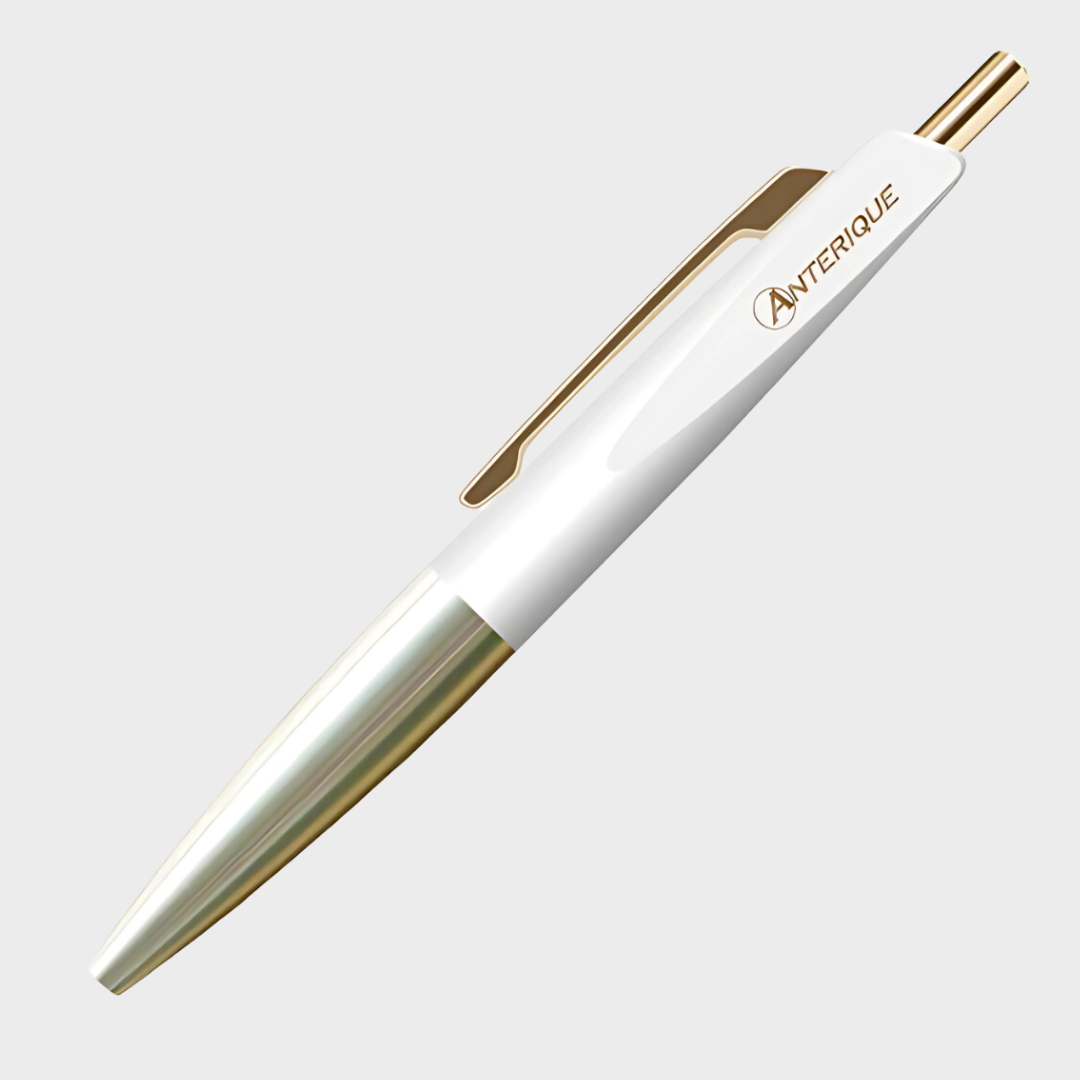Anterique | Ballpoint Pen | 0.5mm | Black Ink | Brass | Mini | Vintage | BP20-SW