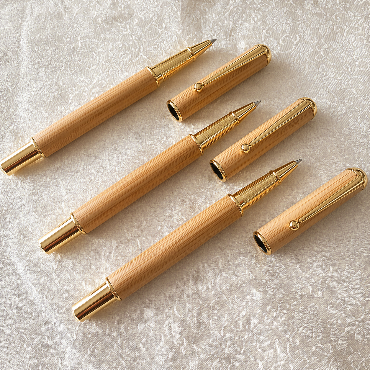 BP7 Bamboo Roller Ball Pen (Diamond Pen)