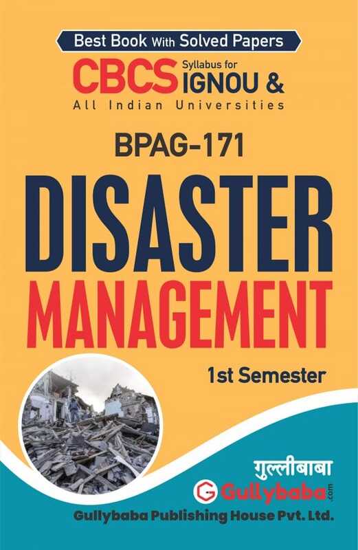 IGNOU BPAG-171 - Disaster Management, Latest CBCS Help Book Edition