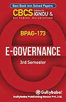 IGNOU BPAG-173 - E-Governance, Latest CBCS Help Book Edition