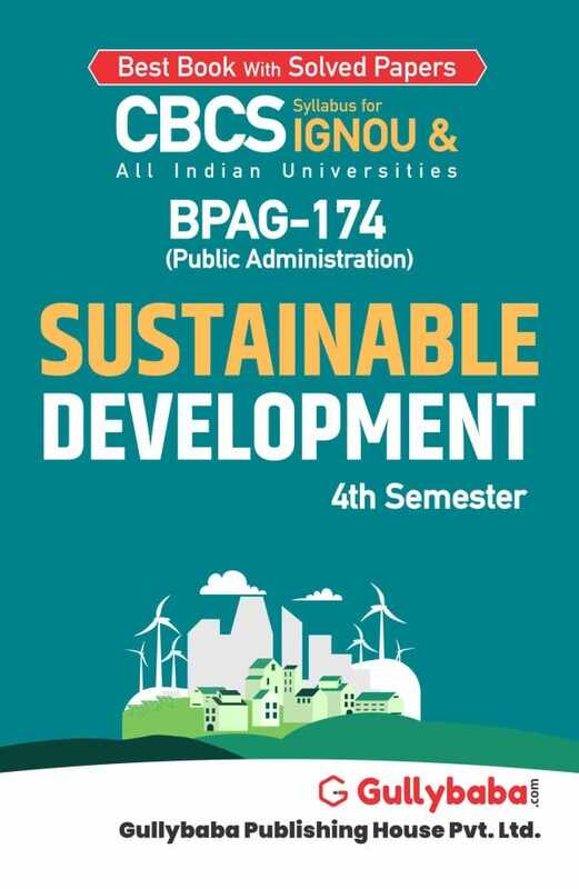 IGNOU BPAG-174 - Sustainable Development, Latest CBCS Help Book Edition