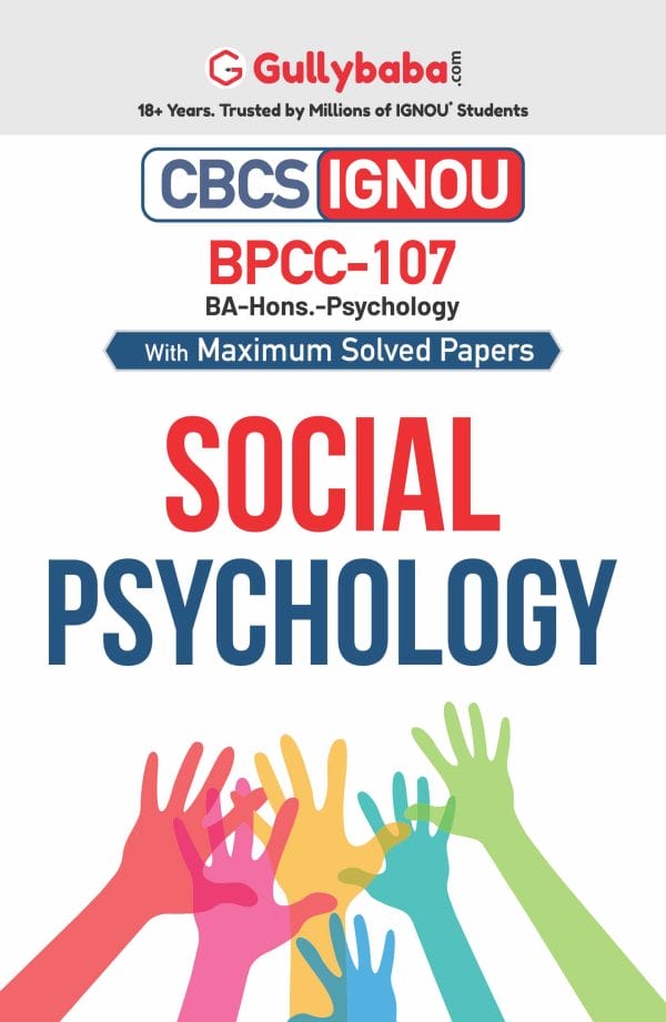IGNOU BPCC-107 - Social Psychology, Latest CBCS Help Book Edition