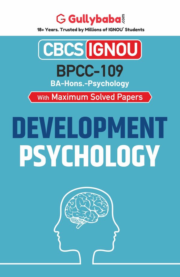 IGNOU BPCC-109 - Developmental Psychology, Latest CBCS Help Book Edition