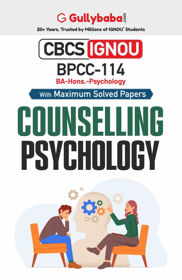 IGNOU BPCC-114 - Counselling Psychology, Latest CBCS Help Book Edition