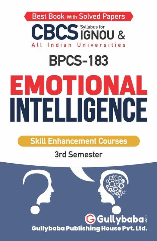 IGNOU BPCS-183 - Emotional Intelligence, Latest CBCS Help Book Edition